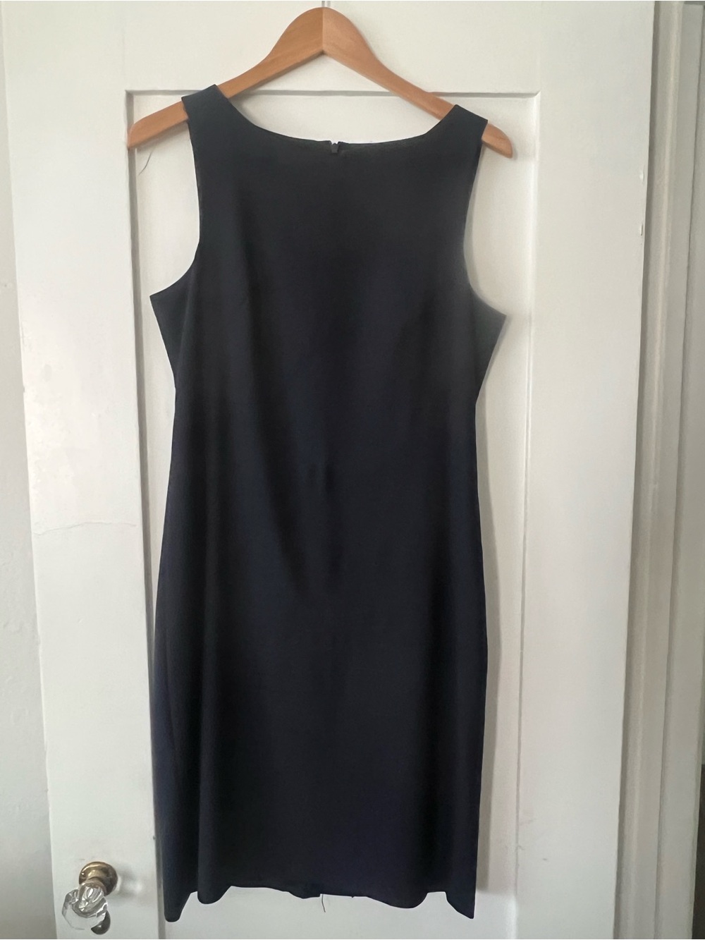 Theory Navy Sleeveless Sheath Dress